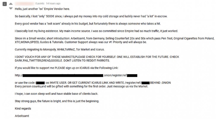 darknet market list 2025