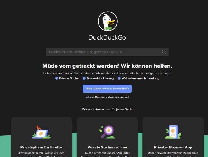 duckduckgo dark web search